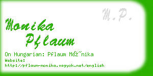 monika pflaum business card